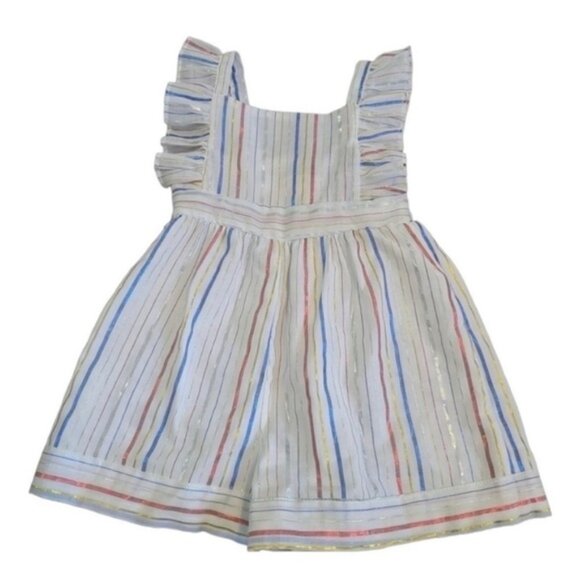 Other - Pastourelle Striped Ruffle Glitter Romper Size 18 months